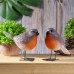Outdoor simulation bird resin ornaments