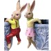 Crawling Bunny Hanging Flower Pot Decoration Balcony