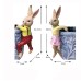 Crawling Bunny Hanging Flower Pot Decoration Balcony