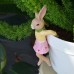 Crawling Bunny Hanging Flower Pot Decoration Balcony
