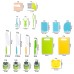 Serrated Edges Kids Knives Fruit Vegetable Crinkle Cutters Kids Knife Set Montessori Kitchen Tools Cutting Board