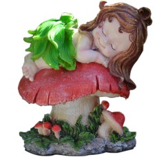 Garden character elf girl ornament