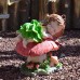 Garden character elf girl ornament