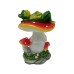 Frog and Mushroom Courtyard Balcony Bonsai Decoration