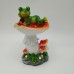 Frog and Mushroom Courtyard Balcony Bonsai Decoration