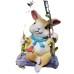 Garden terrace outdoor cat swing resin ornaments