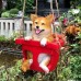Puppy Swinging on a Swing Garden Courtyard Decoration Pendant