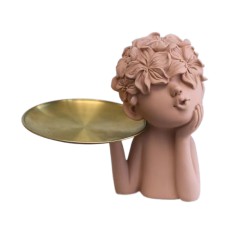 Fashionable Petal Girl Storage Tray Home Decoration