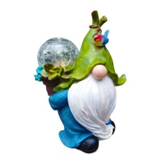 Elf Dwarf Solar Light Ball Resin Decoration