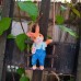 Rabbit rope ladder tree hanging wall decoration pendant