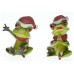 Family couple frog resin decorative ornaments