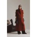 Fashion Women's Loop Velvet Double-sided Cashmere Coat Lapel Loose Double Breasted Sashes Overcoat Winter 