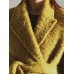 Fashion Women's Loop Velvet Double-sided Cashmere Coat Lapel Loose Double Breasted Sashes Overcoat Winter 