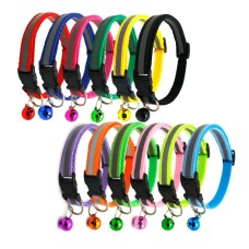 Pet reflective patch collar reflective cat and dog collar bell collar pet luminous collar