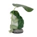 Broccoli frog ornament courtyard garden animal landscape pond rockery resin