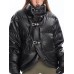 Solid Patchwork Single Breasted Casual Coats For Women Stand Collar Long Sleeve Minimalist Coat Female Fashion