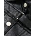 Loose Fit Black Pu Leather Big Size Short Jacket New Lapel Long Sleeve Women Coat Fashion Tide Spring Autumn 