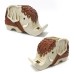 Elephant pen holder ornament creative resin animal shaped mobile phone holder for home storage