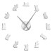Frameless DIY Silent Acrylic Wall Clock French Bulldog Style Large Wall Clock Living Room Home Decoration Clock