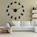 Frameless DIY Silent Acrylic Wall Clock French Bulldog Style Large Wall Clock Living Room Home Decoration Clock