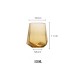 Light Luxury Gold Amber Champagne Goblet Wine Glasses Nordic Colored Home Lead-free Crystal Glass Hammered Diamond Whisky Cup