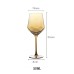 Light Luxury Gold Amber Champagne Goblet Wine Glasses Nordic Colored Home Lead-free Crystal Glass Hammered Diamond Whisky Cup
