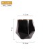 Pure Black Crystal Golden Edge Wine Glass Goblet Light Luxury Irregular Model Room Special Champagne Cup Whiskey Beer Glasses