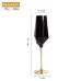 Pure Black Crystal Golden Edge Wine Glass Goblet Light Luxury Irregular Model Room Special Champagne Cup Whiskey Beer Glasses