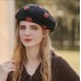 New Wool Beret Women's Retro Warm Thickening Painter Hat Ladies Fashion Pumpkin Cap Wild Autumn Winter Women Cute Berets Dot the