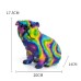 Creative Colorful Bulldog Resin Craft Decoration