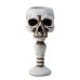 Vintage three-dimensional skull column shaped wax candle holder resin candle cup base ornament