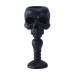 Vintage three-dimensional skull column shaped wax candle holder resin candle cup base ornament