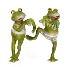 Cute climbing frog potted resin pendant