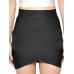 Fashion Women's Crossover Broadband Skirt Slim Polychrome Solid Color Lower Back Mini Skirts  Winter New Tide 