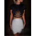 Fashion Women's Crossover Broadband Skirt Slim Polychrome Solid Color Lower Back Mini Skirts  Winter New Tide 