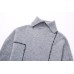 Geometry Sweater Turtleneck Oversized Women Warm Winter Knitted Jumper Female Casual Loose Long Sleeve Elegant Top Streetwear