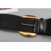 Pu Leather Black Metal Buckle Long Wide Belt Personality Women New Fashion Tide All-match Spring Autumn