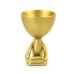 Creative meditation figurine with succulent flower pot ornaments