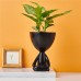 Creative meditation figurine with succulent flower pot ornaments