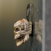 Four three-dimensional skull bottle openers with resin refrigerator stickers and creative bottle openers