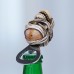 Four three-dimensional skull bottle openers with resin refrigerator stickers and creative bottle openers