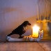 Ghost hands holding crows to drink water resin candle cup ornament