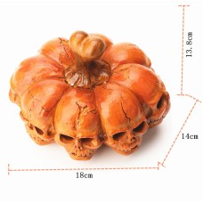 Multi sided Skull Handheld Pumpkin Lantern Terrifying Desktop Skull Decoration