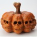 Multi sided Skull Handheld Pumpkin Lantern Terrifying Desktop Skull Decoration