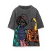 Summer Short Sleeve T-Shirt Women Loose Tops O-Neck Fashion Character Print T Shirt Streetwear Casual Tees Female