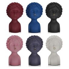 Minimalist Mouth Puzzle Girl Resin Ornament
