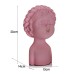 Minimalist Mouth Puzzle Girl Resin Ornament