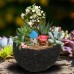 Minimalist volcanic stone potted plant ornaments