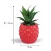 Red pineapple plant resin handicraft ornaments