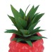 Red pineapple plant resin handicraft ornaments